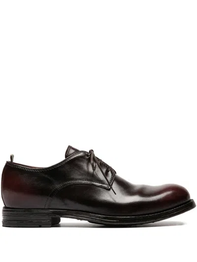 Officine Creative Balance Leather Derby Shoes In Brown