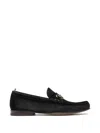 Officine Creative 발프론 홀스빗 스웨이드 로퍼 In Black