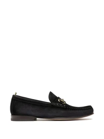 Officine Creative 발프론 홀스빗 스웨이드 로퍼 In Black