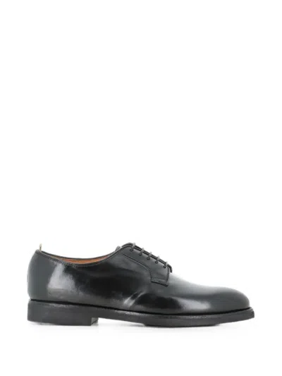 Officine Creative Bariton Flexi 001 Polished-finish Lace-up Derby Shoes In Black