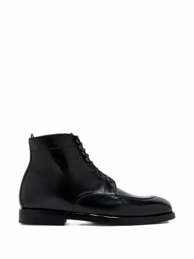 Officine Creative Bariton Flexi Lace-up Boots In Black