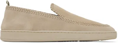 Officine Creative Herbie Loafer Aus Wildleder In Nude Spring
