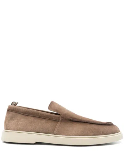 Officine Creative Beige Sandals With Design In Brown