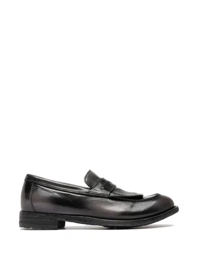 Officine Creative 러보프 레더 로퍼 In Black