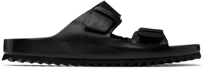 Officine Creative Black Agorà 010 Sandals In Agora/spal Pium Nero