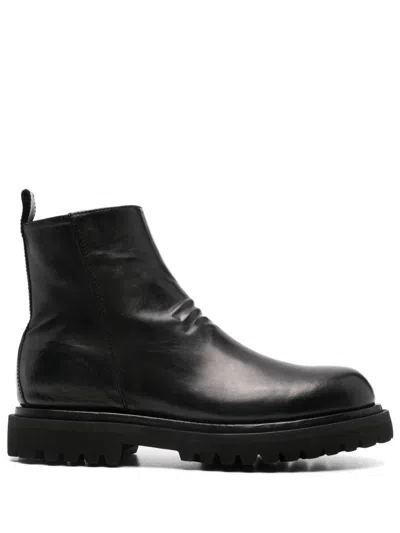 OFFICINE CREATIVE BLACK ANKLE BOOTS OFFICINE CREATIVE