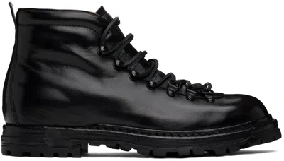 Officine Creative Black Artik 001 Boots In Canyon Nero