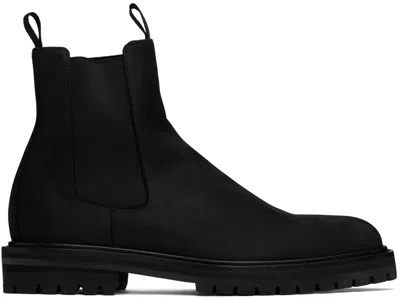 Officine Creative Black Joss 004 Chelsea Boots In Nero