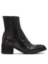 Officine Creative 55mm Zip-detail Leather Boots In Black
