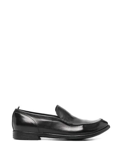 Officine Creative Black Leather Loafers