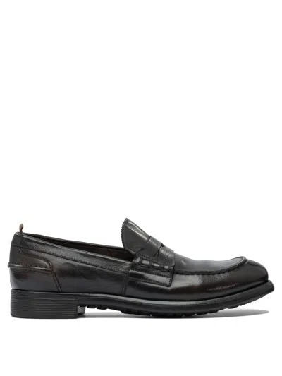 Officine Creative Black Rubber Loafers