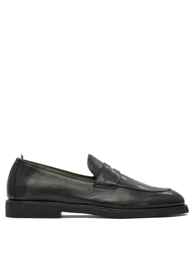 Officine Creative Black Rubber Loafers