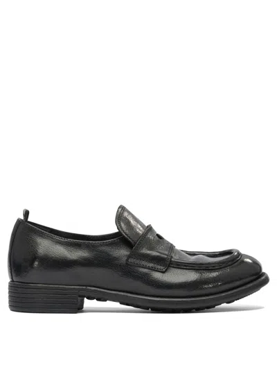 Officine Creative Black Rubber Loafers