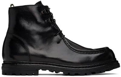 Officine Creative Lace-up Fastening Boots In Black