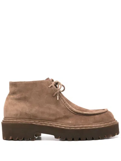 Officine Creative Blossom Ankle Boots In Brown