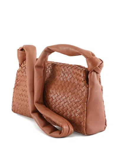 Officine Creative Bolina Woven Shoulder Bag In Brown