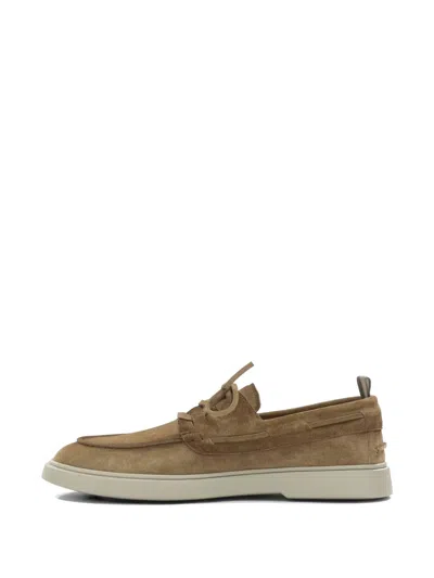 Officine Creative Bones 013 Boat Shoes In Neutral