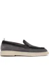 Officine Creative Bones 101 Suede Loafers In Blue