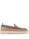 Officine Creative Bones 101 Suede Loafers In Brown
