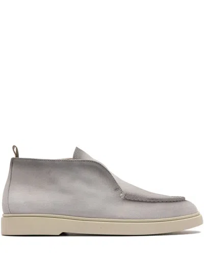 Officine Creative Bones 102 Suede Boots In Gray