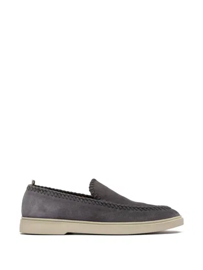 Officine Creative Bones 104 Leather Sneakers In Gray