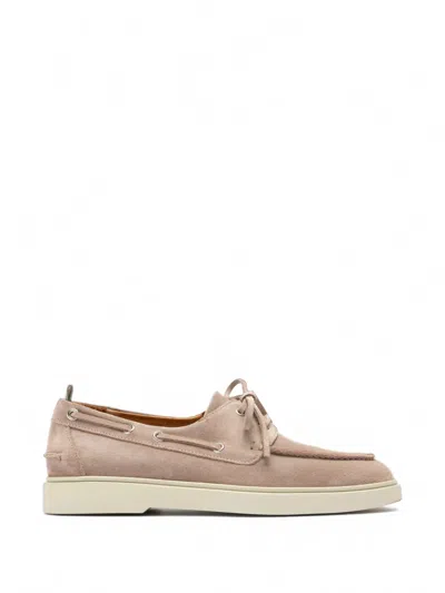 Officine Creative Bones Leather Boat Shoes In Multi