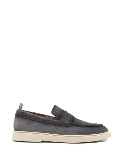 Officine Creative Bones Loafers In Blue