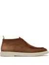 Officine Creative Bones Suede Slip-on Boots In Brown