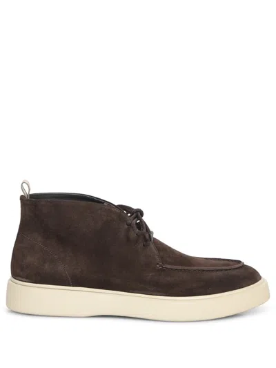 Officine Creative Frame 002 Suede Ankle Boots In Brown