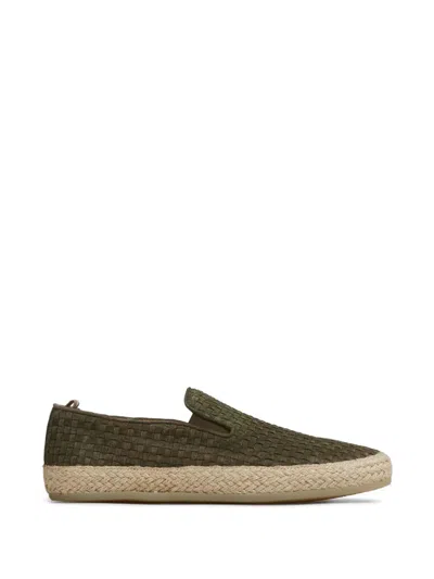 Officine Creative Bowline Woven Braided-midsole Shoes In Green