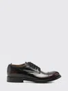 Officine Creative Leather Derby Shoes In Burgundy