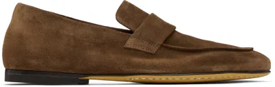 Officine Creative Brown Airto 001 Loafers In Cubano