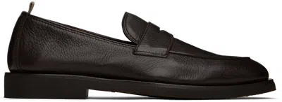 Officine Creative Brown Opera Flexi 101 Loafers In Ebano