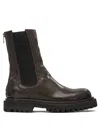 Officine Creative Brown Rubber Ankle Boots In Brown