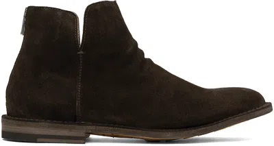Officine Creative Brown Steple 019 Boots In Testa Di Moro