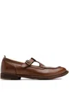 Officine Creative Buckled Leather Loafers In Brown