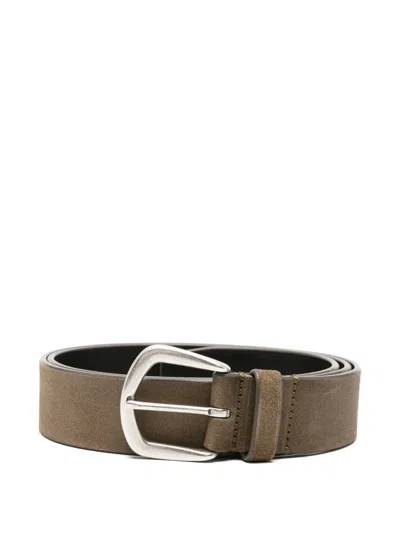 Officine Creative Buckle-fastening Belt In Gold