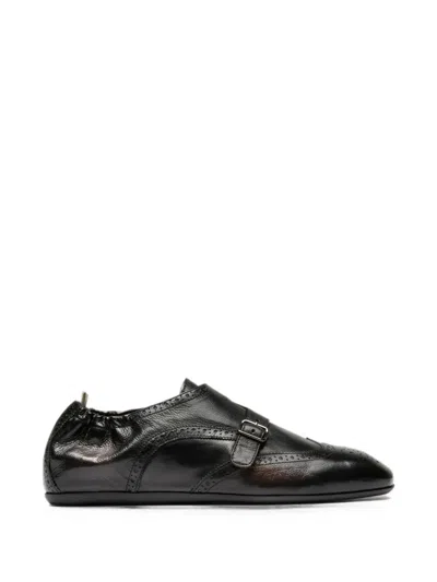 Officine Creative Buckle-fastening Oxford Shoes In Black