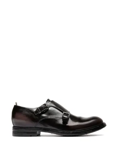 Officine Creative Buckle-strap Monk Shoes In Black