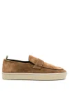 Officine Creative Bug 001 Suede Loafers In Brown
