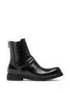 Officine Creative 불라 Dd 지퍼 레더 첼시 부츠 In Black