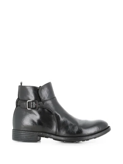 Officine Creative Calitxe 008 Buckle-fastening Ankle Boots In Black