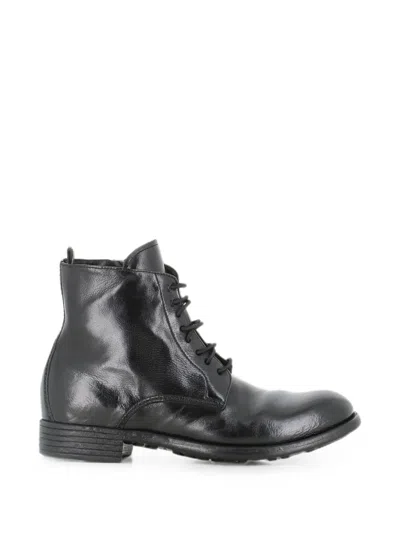Officine Creative Calitxe 089 Lace-up Ankle Boots In Animal Print