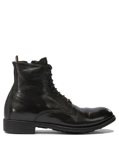 Officine Creative "calixte 002" Lace-up Ankle Boots In Black