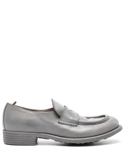 Officine Creative Calixte 020 Leather Loafers In Grey