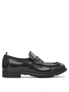 Officine Creative Penny Leather Loafers In Black