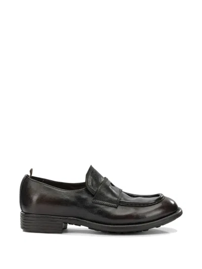 Officine Creative Calixte 020 Penny Loafers In Black