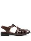 Officine Creative Calixte 045 Leather Sandals In Brown