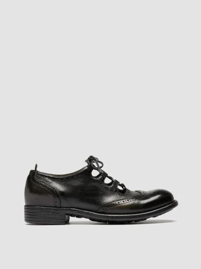 Officine Creative Calixte 084 Brogue Shoes In Green