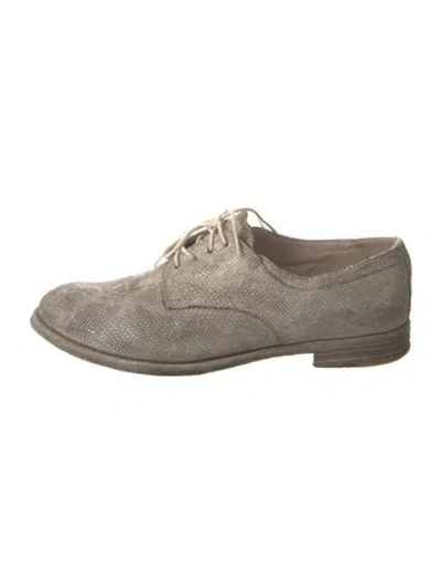 Pre-owned Officine Creative Canvas Oxfords In Gray